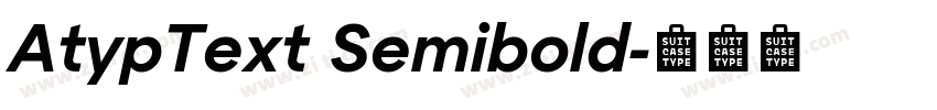 AtypText Semibold字体转换